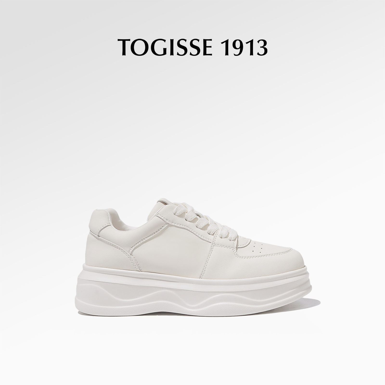 章若楠代言全牛皮版增高小白鞋