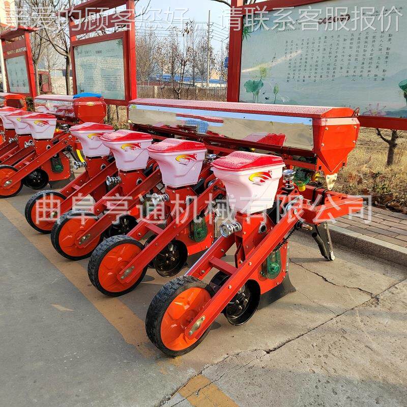 米4行玉米玉播种免耕施肥大豆精播机机加重实BVQ心腿行距可调精播