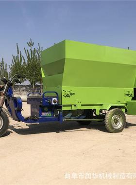 25马力柴油料车牛羊驴自厂动喂料机养殖设备轮RH-9SL-5投料机三上