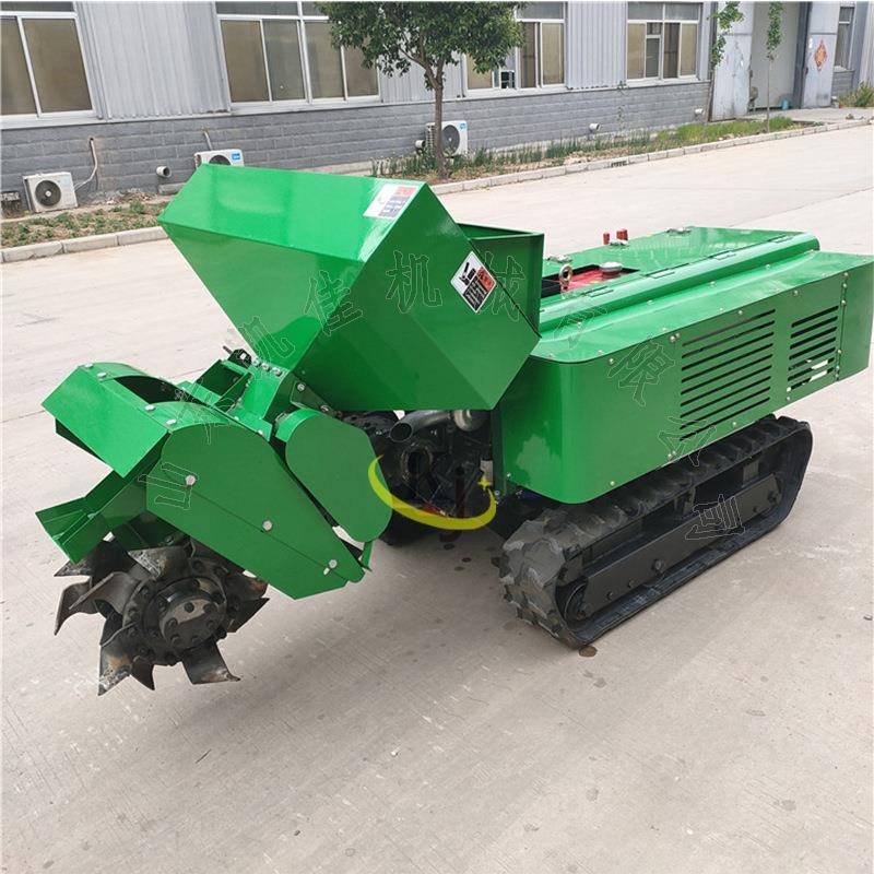 大履带开能沟机 走式微自耕机k-18土棚地深翻机 乘坐式多功履带管