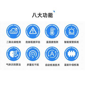 co2二氧化碳浓度计家用报警器温湿度仪检测仪气体传感器室内检测