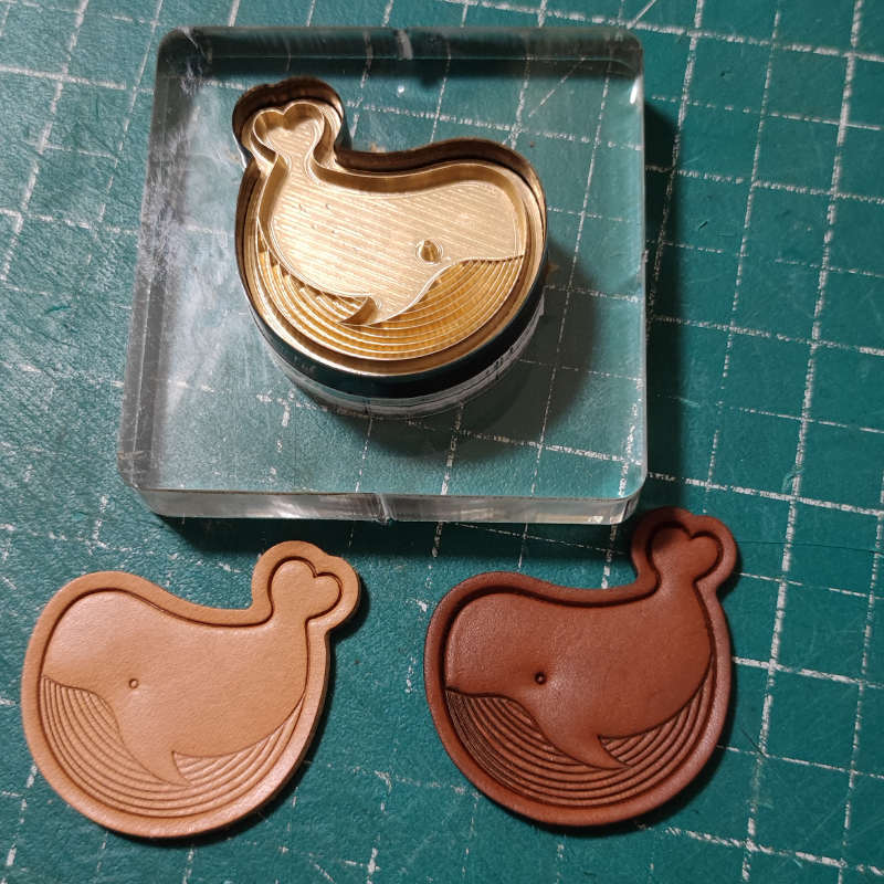 手工皮具 DIY手工 激光定做刀模 手工diy小鱼挂件刀模亚克力配