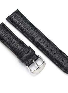 2025P35pu皮表带20/22mm手表带男表皮带配件手表带黑色表带厂