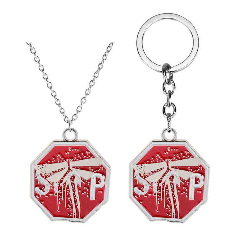 游戏周边TheLastofUs美国末日2项链金属钥匙扣挂件现货