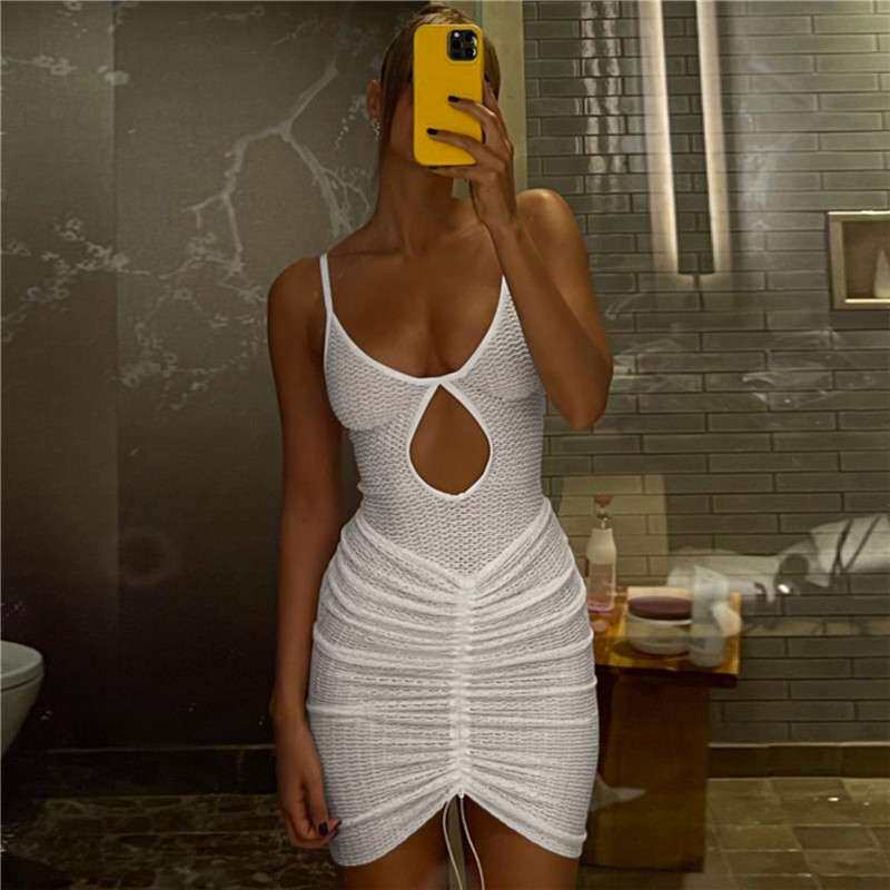 2024新款女装性感镂空连体衣修身包臀半身裙套装女women clothes