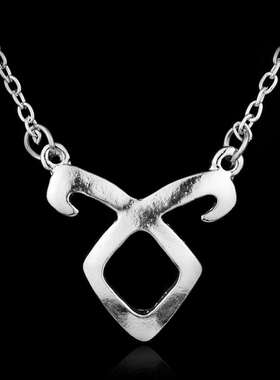 欧美热销骸骨之城项链天使的力量凡人仪器锁骨项链直销