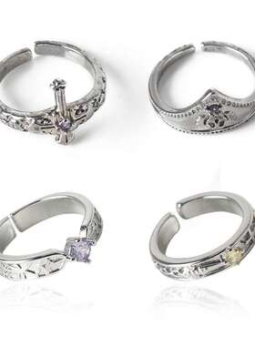 动漫周边全职猎人戒指奇犽酷拉皮卡飞坦库洛洛cos指环开口可调节