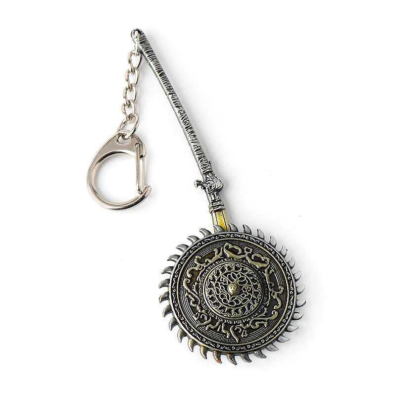 游戏周边血源诅咒猎人旋转锯刀电锯武器模型钥匙扣挂件可转动