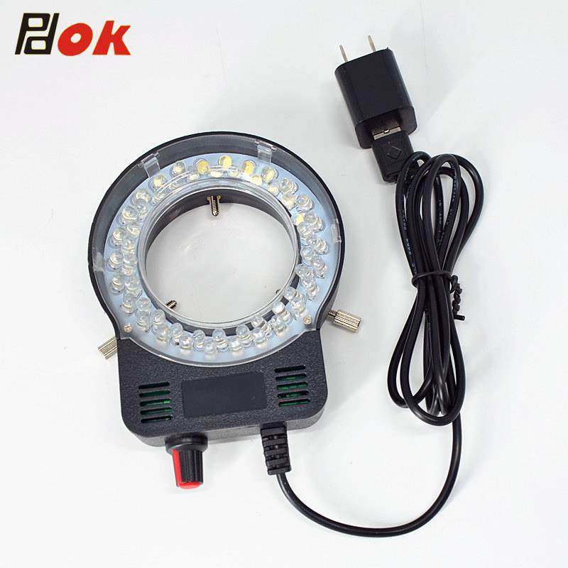 显微镜LED灯环形光源OK65LED中心聚光亮度可调直径65mm视觉补光设