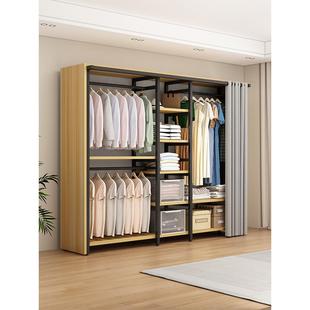 开放式 落地收纳衣帽间架子 衣柜家用金属组合挂衣架卧室简易步入式