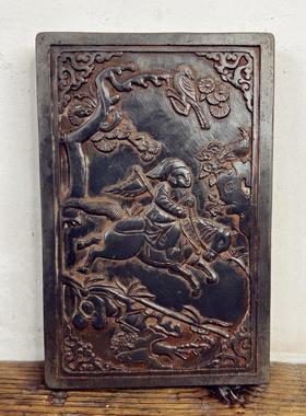 加厚款王家大院非遗金石传拓砖雕刻飞马报喜文创礼品研学拓片刻板