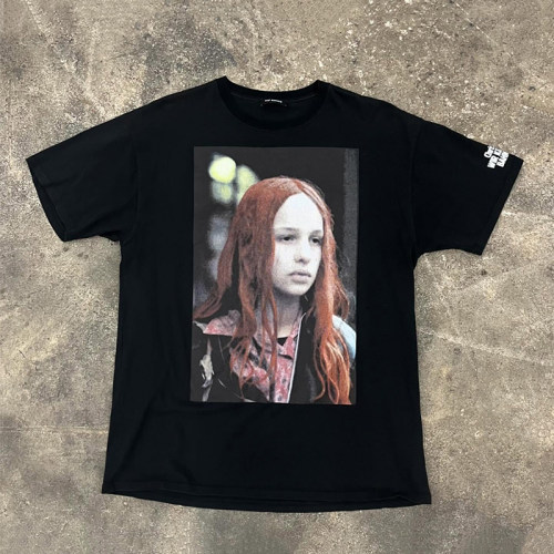 Raf Simons Archive Christiane F 短袖T恤 圆领情侣款印花上衣