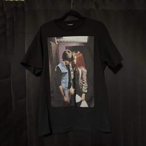 Raf Simons FW18 Christiane F 情侣剧照印花短袖T恤 男女同款