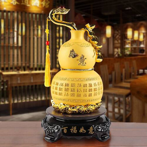 新房子玄关吉祥寓意金色客厅家居