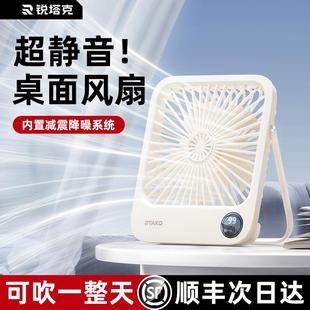 桌面风扇便携式 rtako新款 手提超薄可壁挂充电迷你宿舍小电风扇
