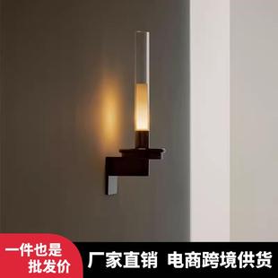 Santa复古卧室床头灯可拆卸走廊书房装 中古烛台壁灯法式 饰氛围感