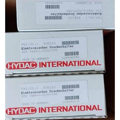 贺德克HYDAC压力传感器EDS 3446-3-0040-000原装现货