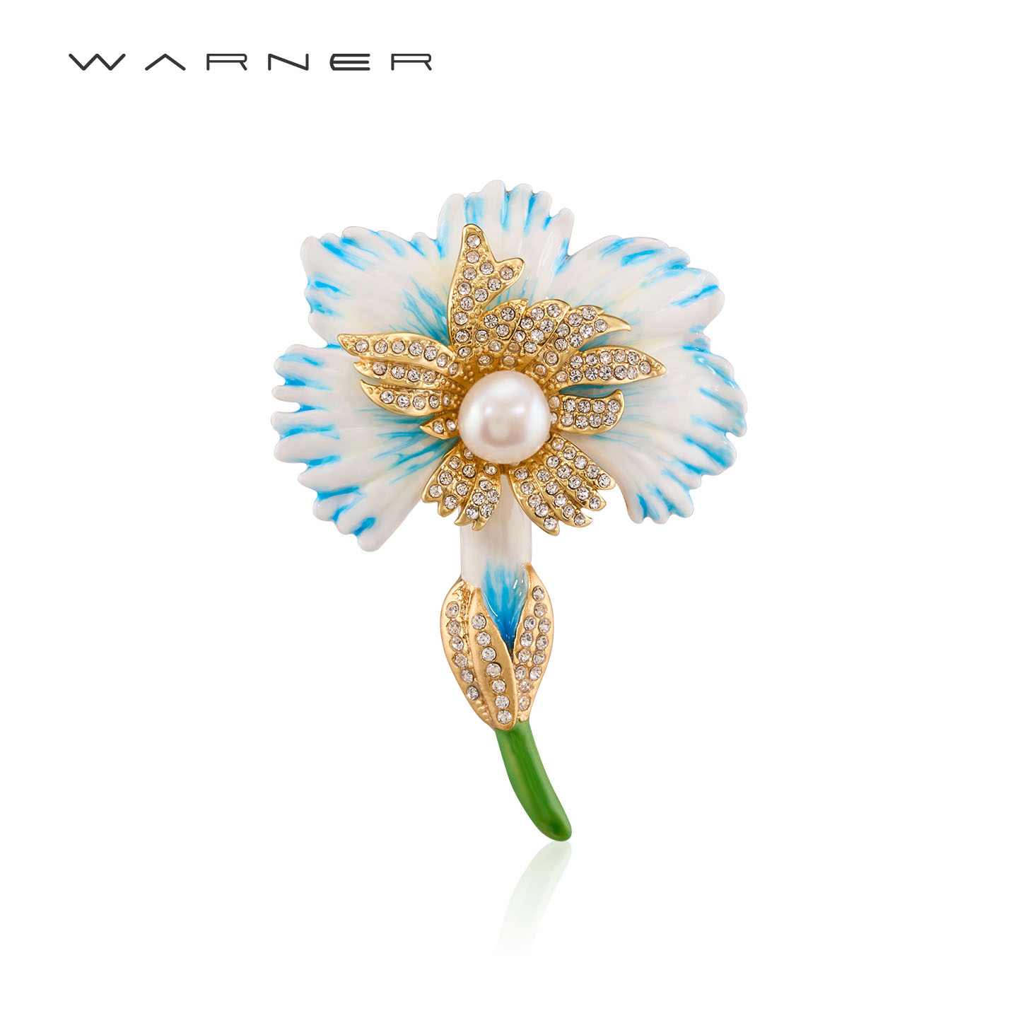 JosephWarner中古鸢尾花胸针