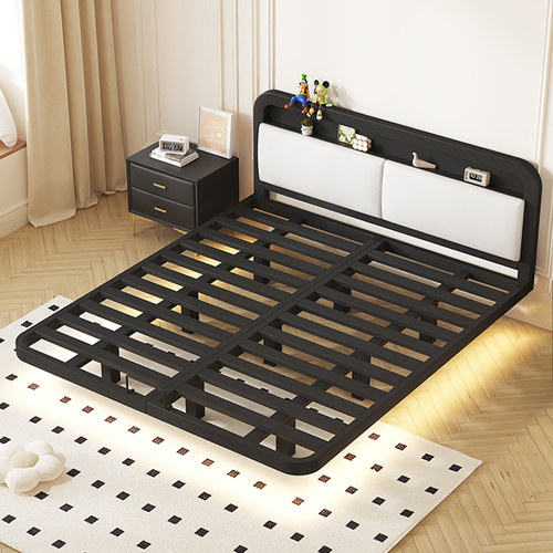 静音床架子排骨架床头可置物