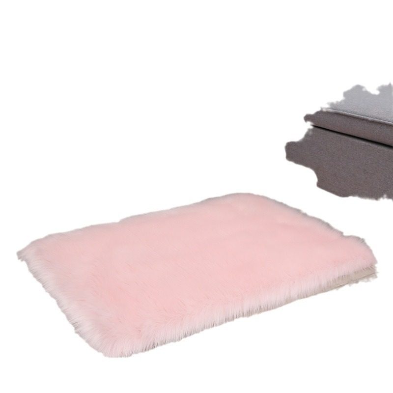 仿羊毛地毯长毛绒客厅茶几纯色长地沙发简约地毯长方形垫毛毯