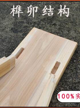 杉木长板凳饭店面馆原木木质实木长条凳家用双人单人长椅子沙发厚
