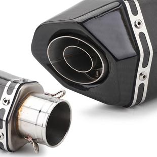 摩托车改装不锈钢排气管尾段 GSX250R R25 Z40 小锥六角排气尾段