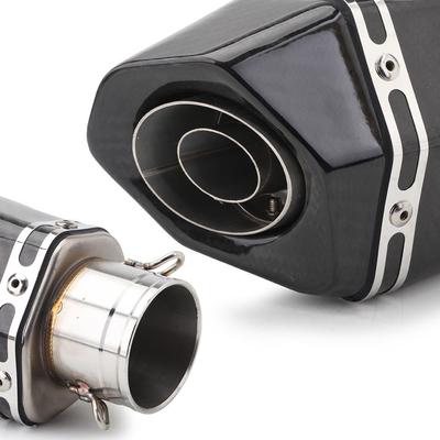 摩托车改装不锈钢排气管尾段 GSX250R R25 Z40 小锥六角排气尾段