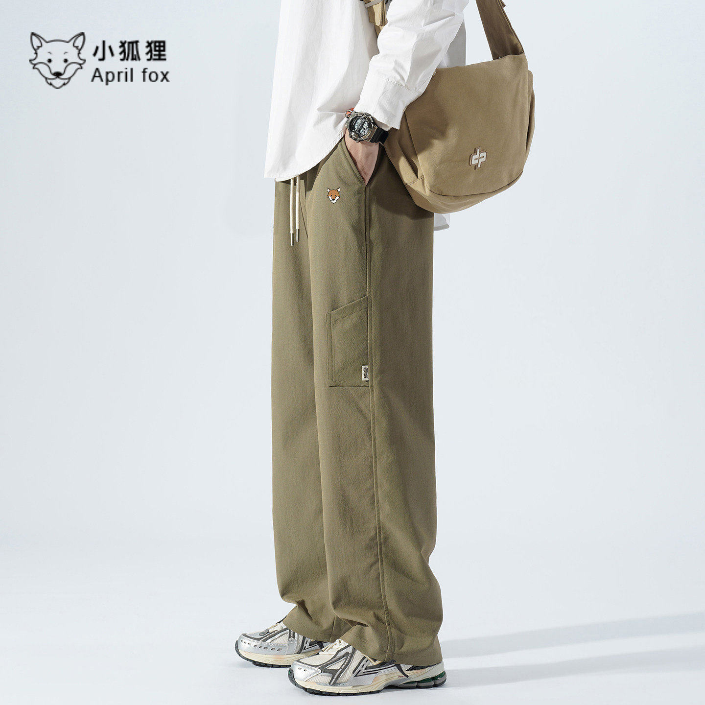 英国小狐狸裤子男款秋冬季直筒阔腿裤男生工装休闲长裤美式宽松加,男装,休闲裤,淘宝优惠券,粉丝福利购,淘宝优惠卷