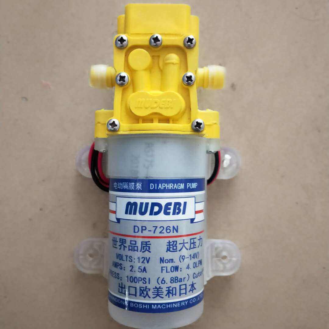 12V隔膜微型小泵农用电动喷雾器高压洗车泵电动喷雾器回流电机