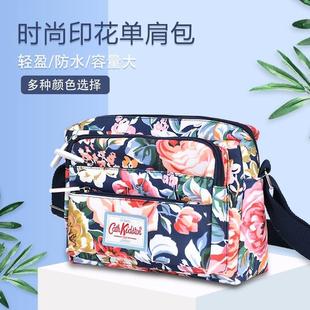 防水料女士斜背包休闲妈妈女包简约生意收钱包实用单肩斜挎包帆布