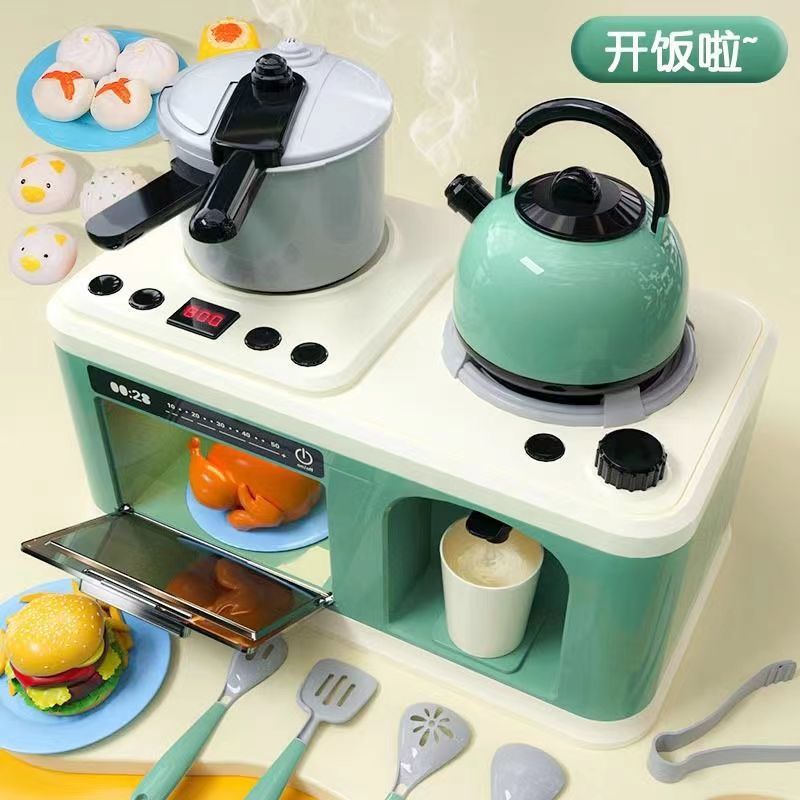 仿真冒烟礼物男孩女孩幼儿园做饭多功能儿童厨房玩具仿真微波炉