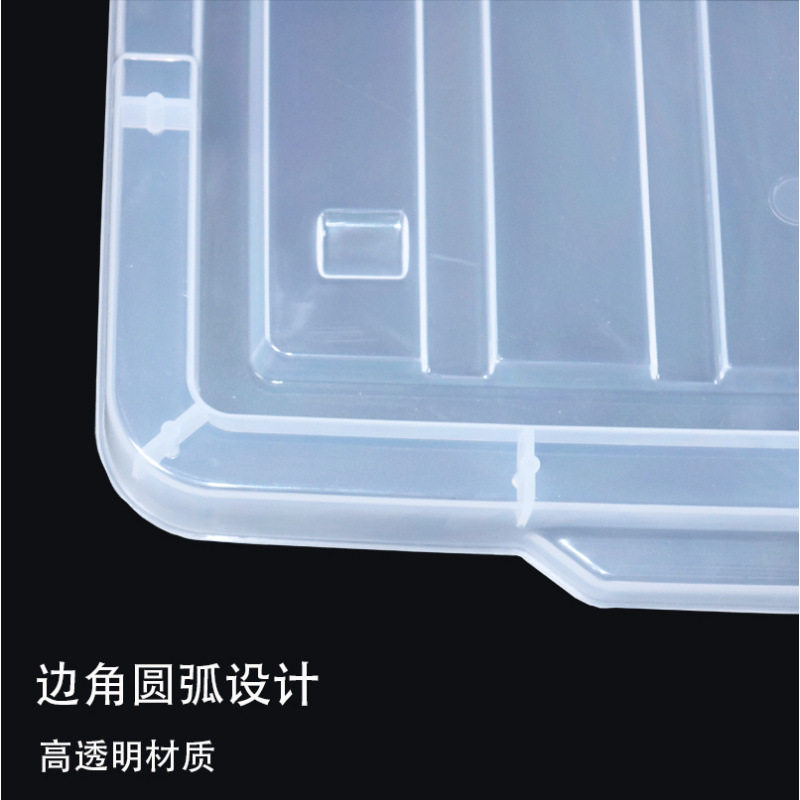 加厚特大号收纳箱盖子手提箱带盖长方形透明盒塑料防尘盖单
