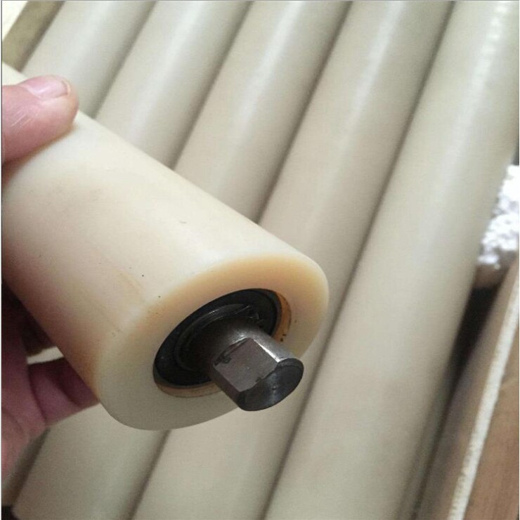 中昱供应高分子尼龙托辊 平行传输托辊 聚氨酯尼龙缓冲包胶托辊