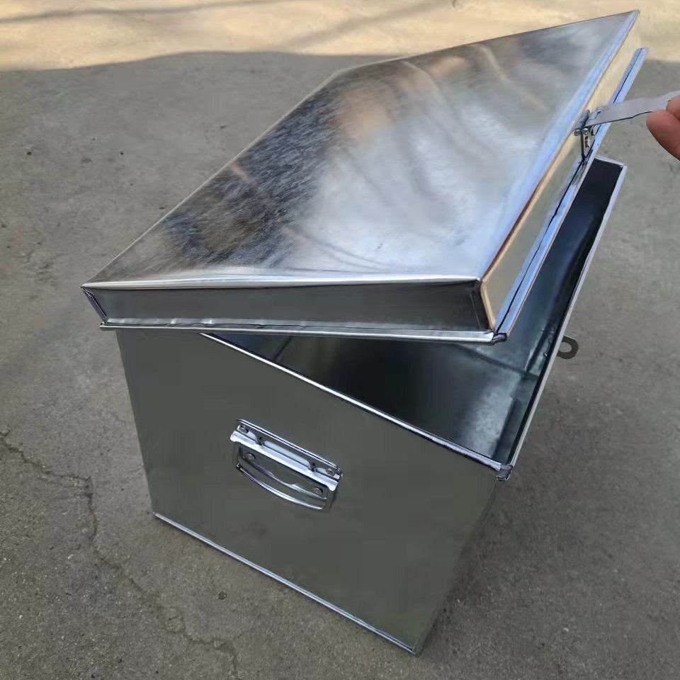 铁皮箱子加厚五金工具箱大号小号储物箱收纳箱送锁不生锈