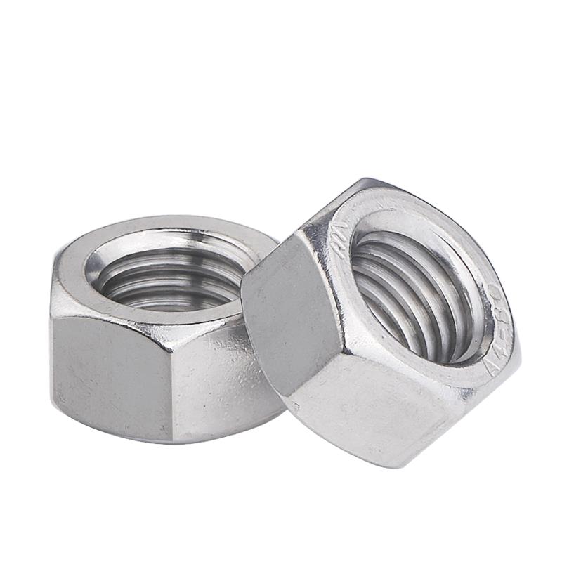 304不锈钢外六角螺母螺帽螺丝栓螺钉帽摞丁M1M2M3M4M5M6M8M10M36