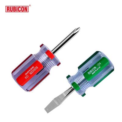 罗宾汉RUBICON短柄彩条螺丝批 短身 十字一字104 304 334 904