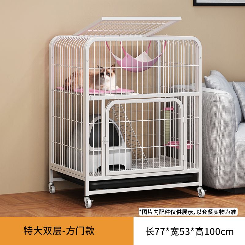 猫笼家用猫别墅超大猫舍猫咪笼子室内带厕所大号宠物特价猫窝房子