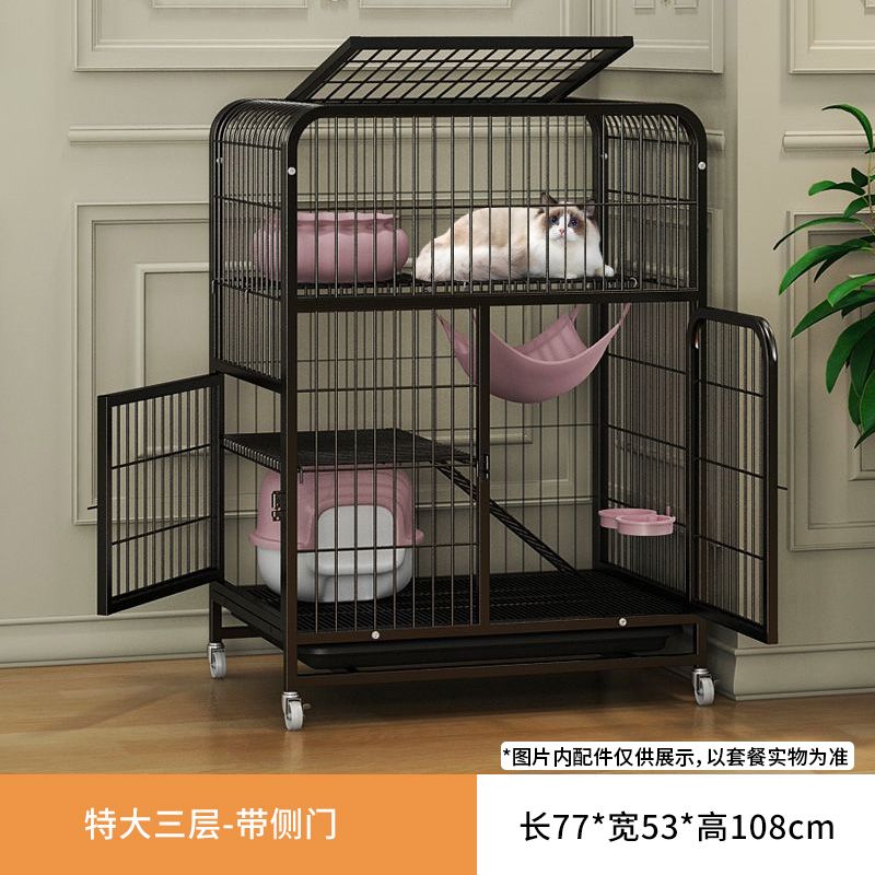 猫笼家用猫别墅超大猫舍猫咪笼子室内带厕所大号宠物特价猫窝房子