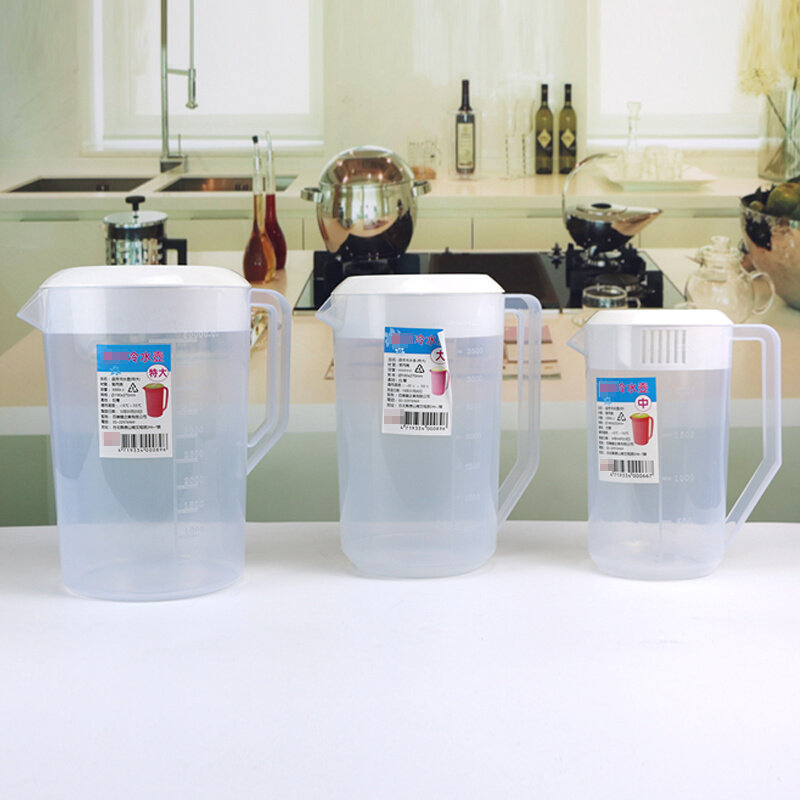 。台湾冷水壶 量杯 5000CC量水杯 带刻度 带盖 刻度量杯 5升 奶茶