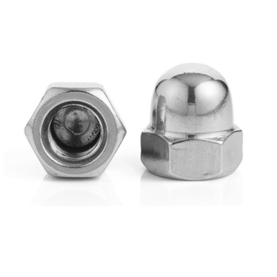 。304不锈钢细牙盖型形螺母细牙盖帽M10M12M14M16M18M20*1*1.25*1