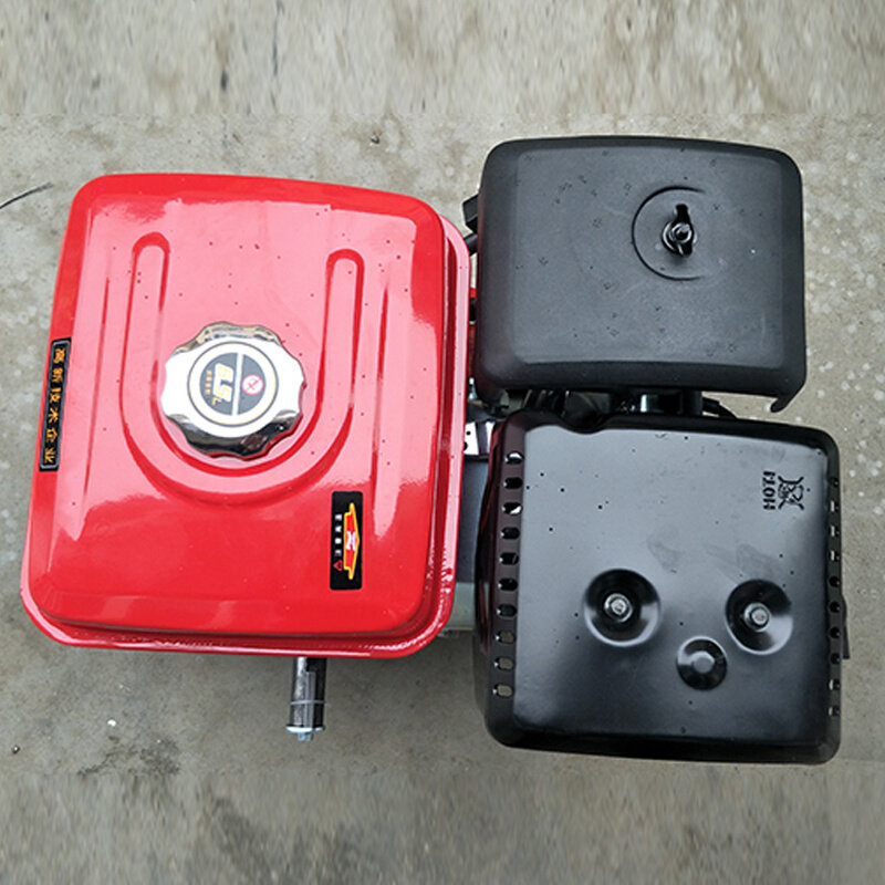 。鼎工重庆联龙190型汽油机四冲程15匹F风冷发动机水泵喷雾机动力
