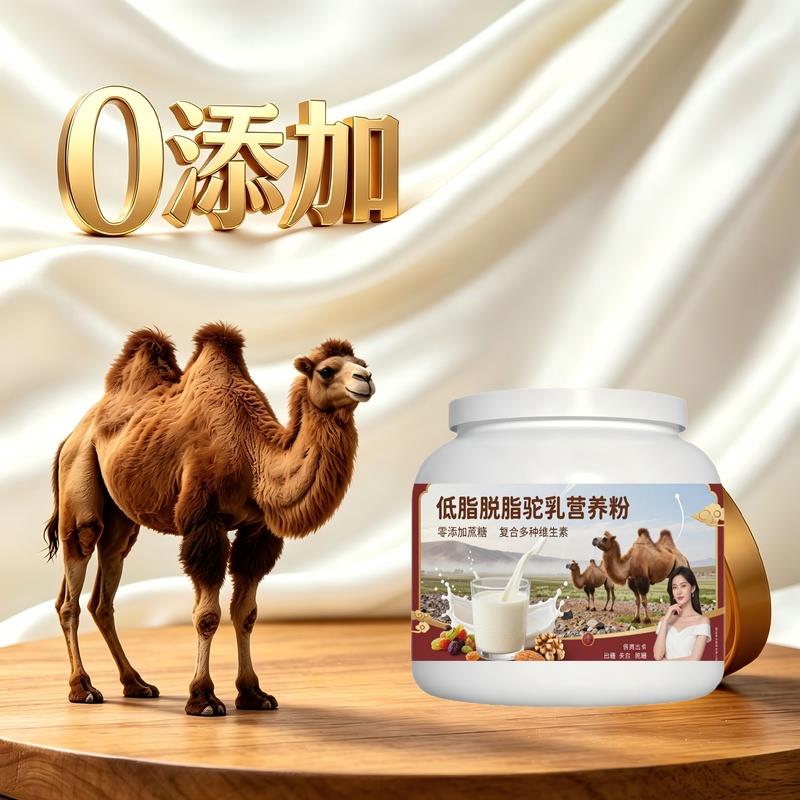 日常饮食人群轻食适配驼乳粉轻负担专用高蛋白补充营养驼奶冲调粉