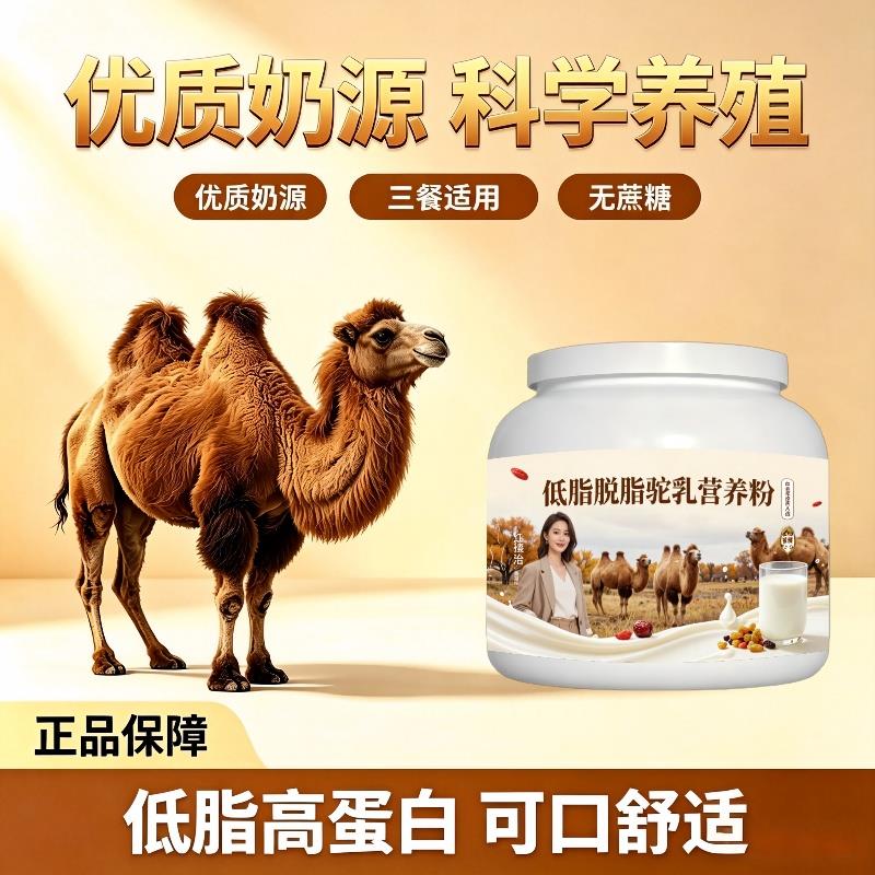 中老年驼乳粉温冲速溶多维原生营养驼奶粉牧场官方正品配方