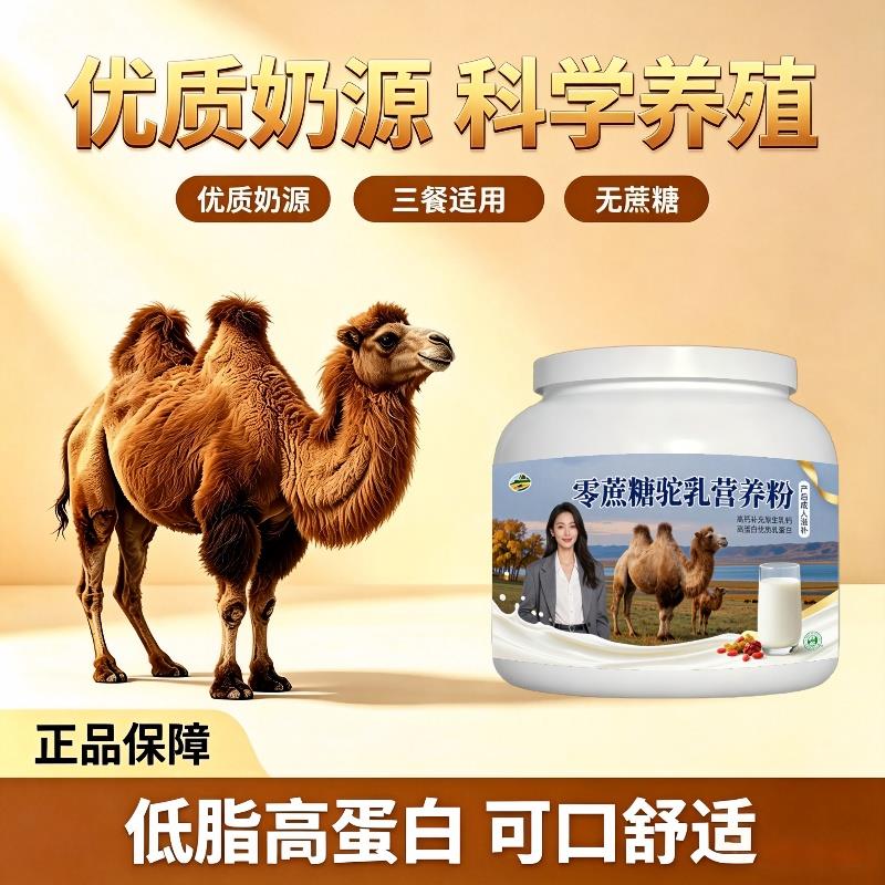 零蔗糖驼乳粉月子食补高蛋白补钙驼奶粉厂家直销100%正宗纯正