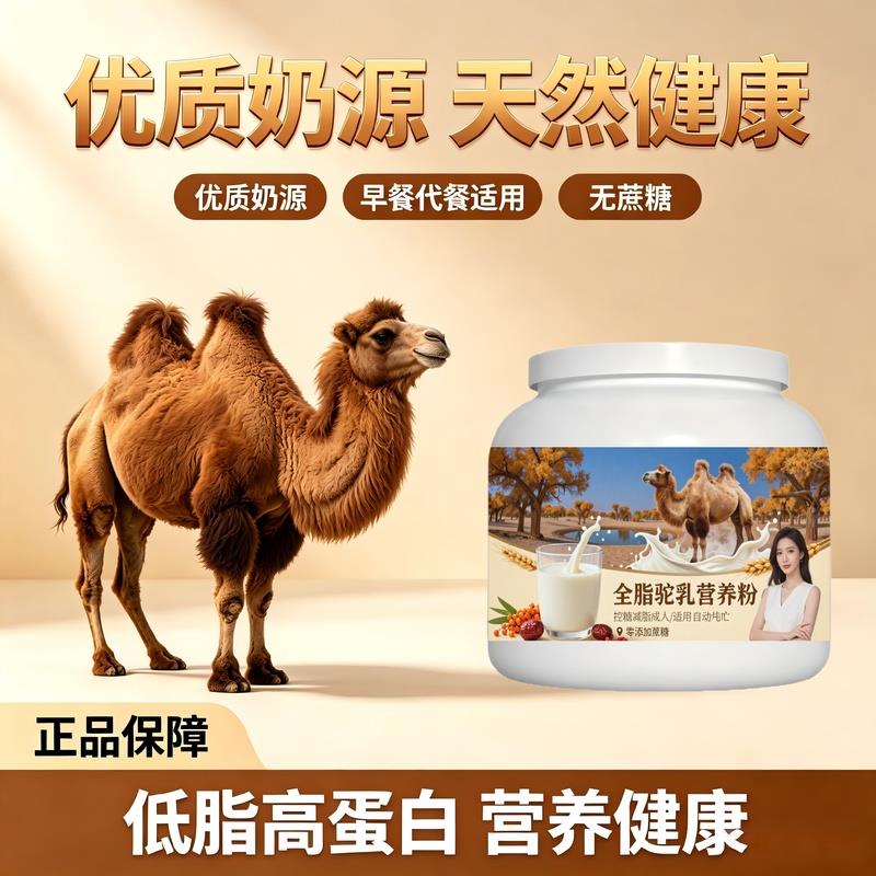 轻负担日常食用全脂驼乳粉居家食补高蛋白补钙驼乳粉直供官方店初