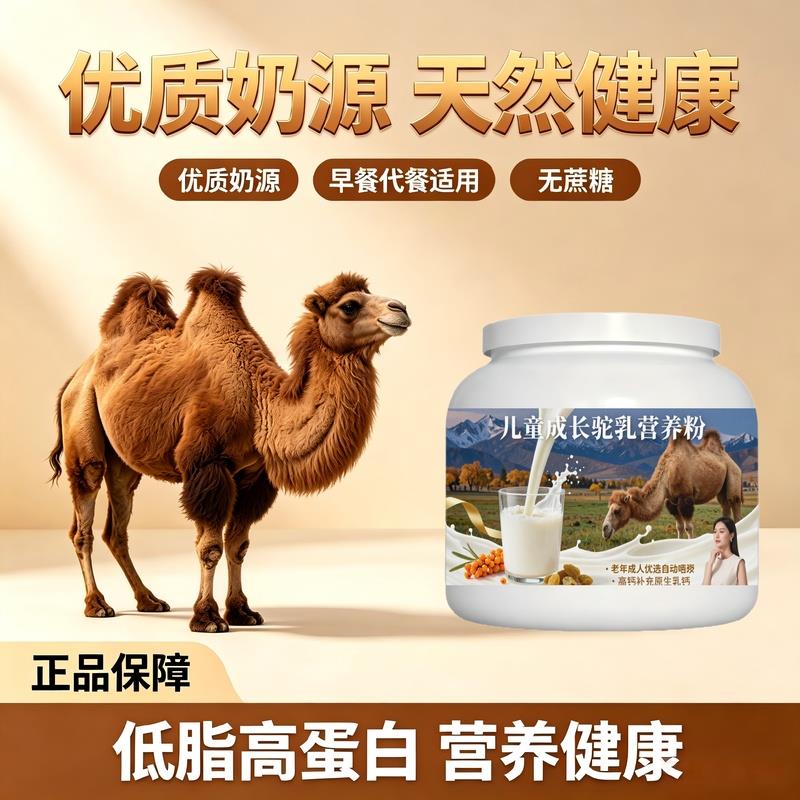 中老年成人驼乳粉早餐餐食搭配高钙粉质细腻驼奶冲调粉丰草牧场官