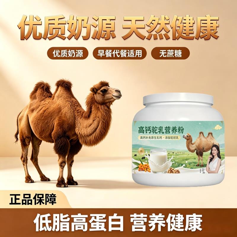 日常营养高钙驼乳粉温冲速溶多维粉质细腻驼奶冲调粉厂家直销正品