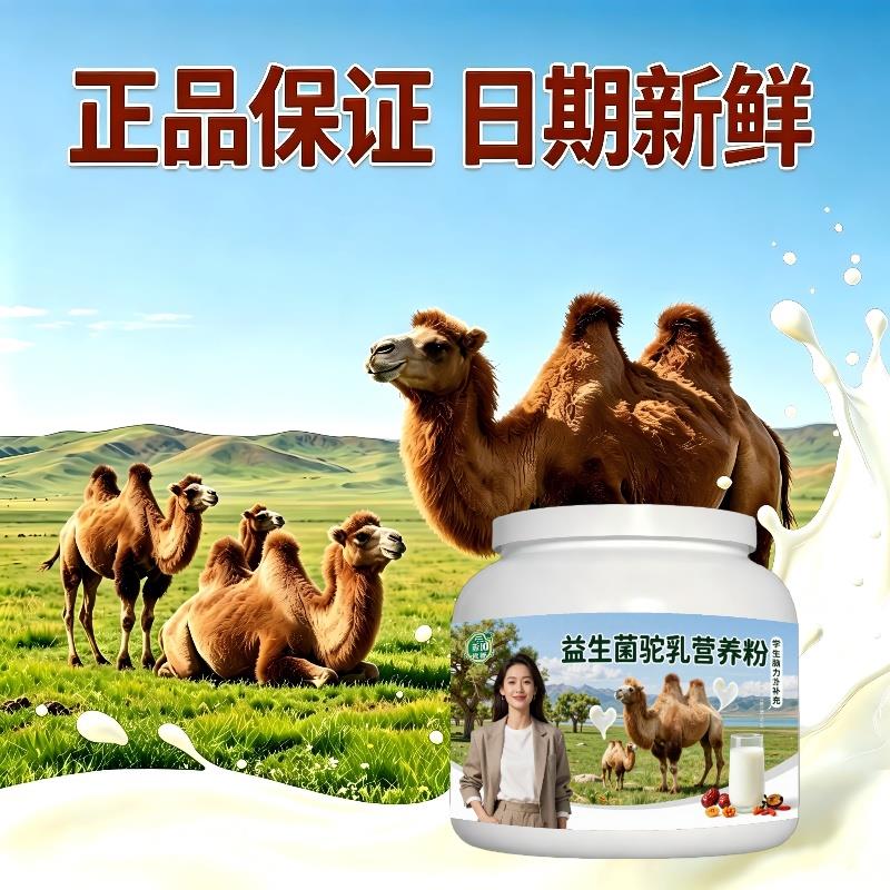 学生益生菌驼乳粉温冲速溶多维骨骼驼奶粉沙漠有机正品配方
