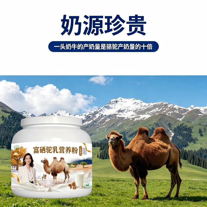 富硒驼乳粉晨起一杯高钙驼奶冲调粉丰草牧场官方正品初乳