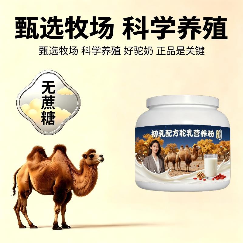 人群初乳驼乳粉早餐冲饮高钙高蛋白驼乳粉沙漠正宗专用